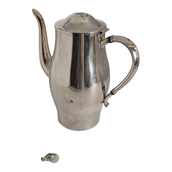 Vintage Oneida Community Paul Revere Reproduction Silverplate Coffee Pot – Pinea - Picture 1 of 10